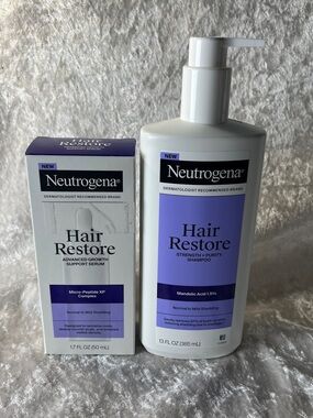 Neutrogena Hair Restore Shampoo & Serum Duo - Purple and White
